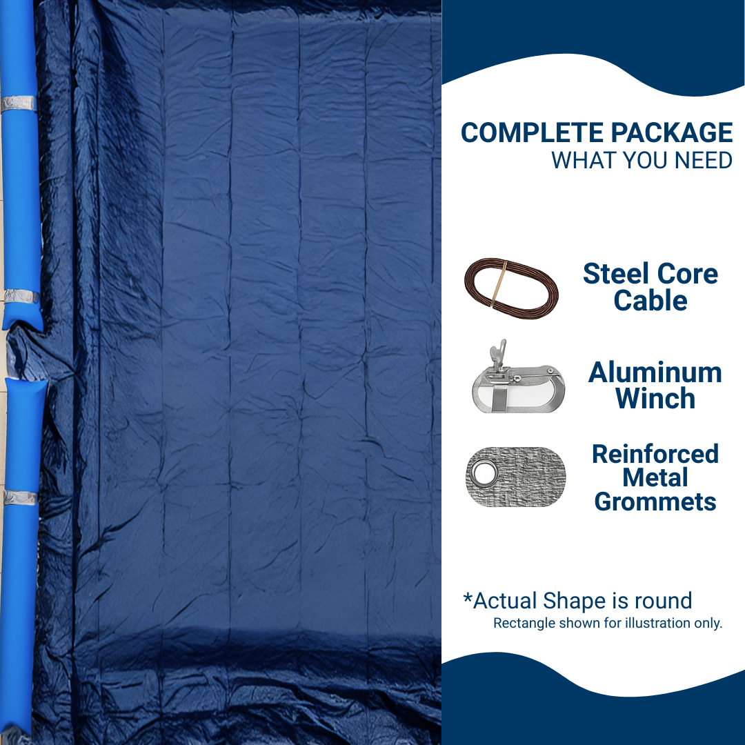 Premium Rectangle Winter Cover, 8-Year - 2
