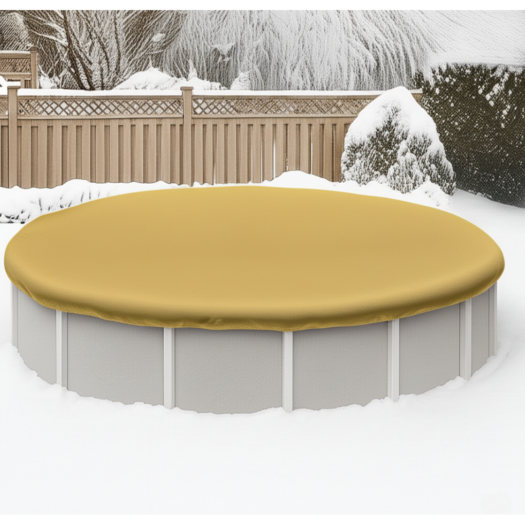 Round Premium Tan Winter Cover, 15-Year - 2
