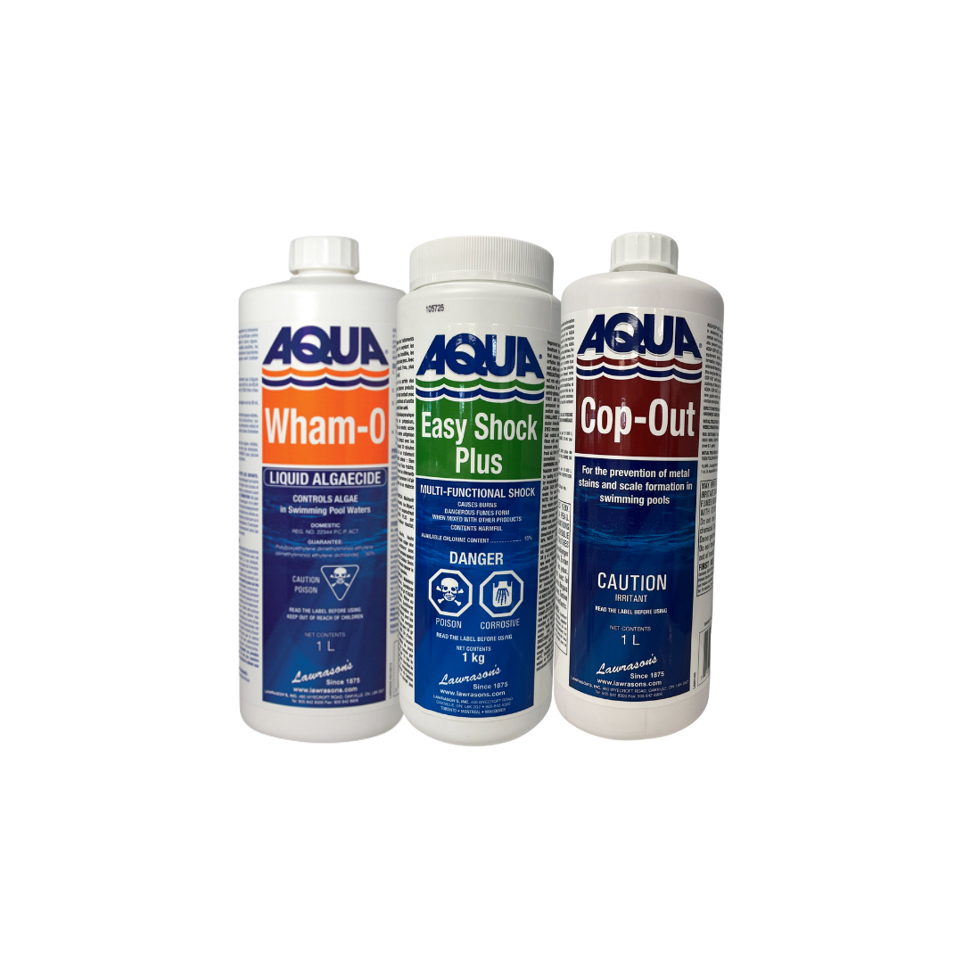 Chemicals for pool kit