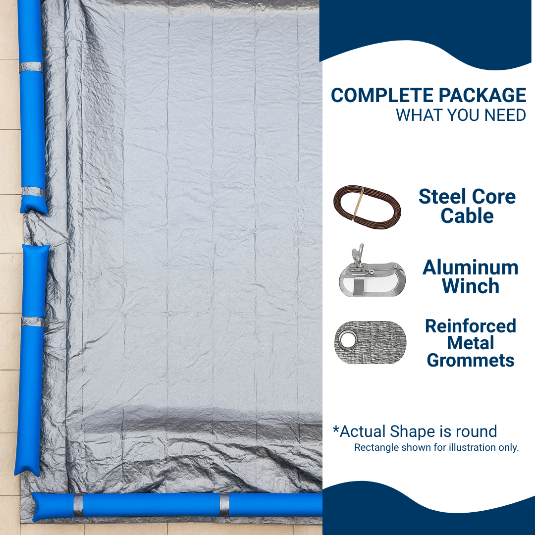 Premium Rectangle Winter Cover, 8-Year - 2